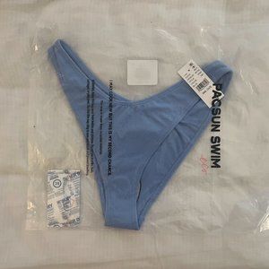 PacSun Eco Blue Katrina Terry Scoop High Cut Bikini Bottom